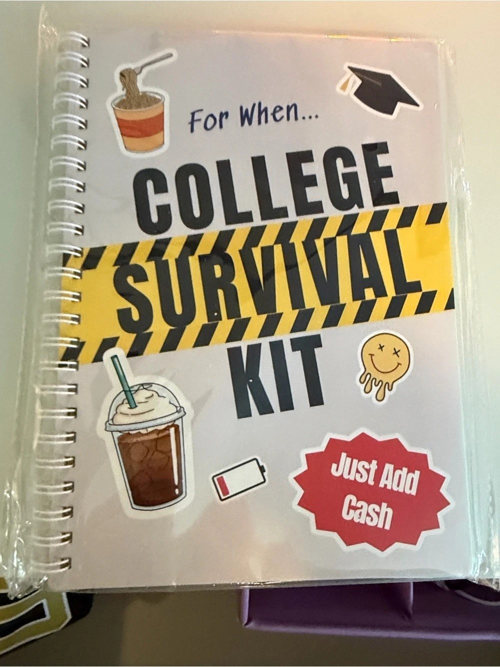 College Survival Kit Spiral Notebook